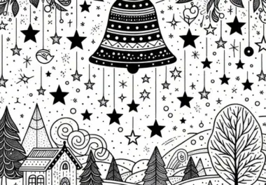 Adventskalender: Ausmalbilder für 24 Tage