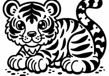 Tiger: kostenlose Ausmalbilder