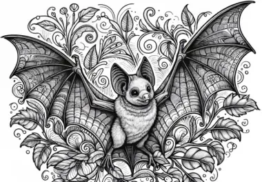 Fledermaus Malvorlage: Detailreich und Kostenlos