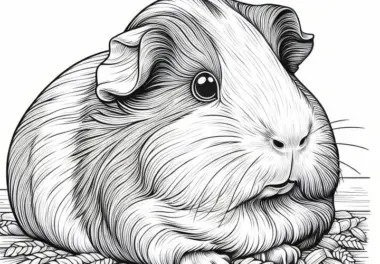 Meerschweinchen Malvorlage: Detaillierte und kostenlos