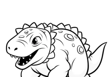 Dinosaurier beim Laufen ohne Hintergrund