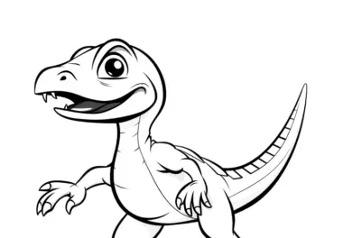 Dinosaurier beim Laufen: drucken und ausmalen