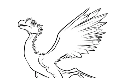 Zum Download: Dinosaurier beim Fliegen vor Bergen