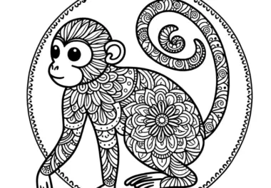 Mandalas gratis: exotische Tiere zum Ausmalen