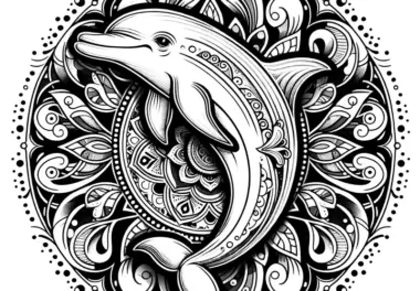 Delfin-Mandala: Kostenlos zum Download