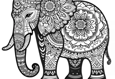Elefant-Mandala einfach: Kostenlos zum Ausmalen