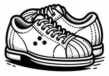 Bowling Schuhe Malvorlage gratis zum Herunterladen