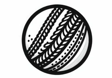 Cricket Ball Ausmalbild kostenlos
