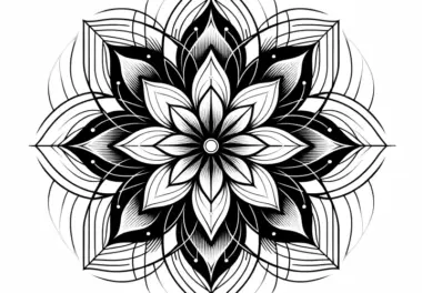 Zauberhaftes Blüten-Mandala: Einfache Malvorlage aus der Natur (Kostenlos)