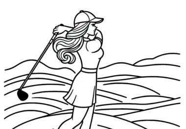 Golf: kostenlose Ausmalbilder
