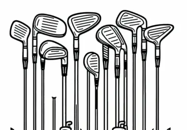 Golfschläger Set Malvorlage gratis