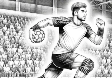 Handballer Malvorlage: realistisch und gratis