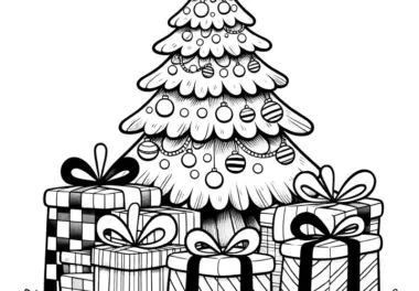 Weihnachtsbaum: Ausmalbilder & Malvorlagen (kostenlos)