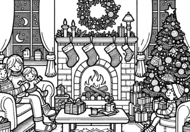 Weihnachtsbilder zum Ausmalen & Ausdrucken (kostenlos)