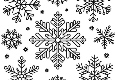 Schneeflocken Ausmalen: Kostenloser Download ohne Anmeldung