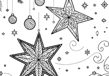 Weihnachtsstern zum Ausmalen: Download ohne Anmeldung