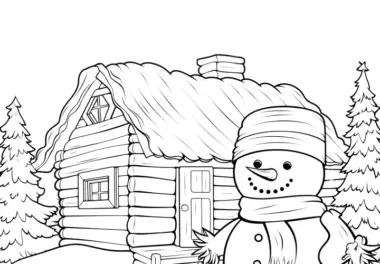 Winter: kostenlose Ausmalbilder