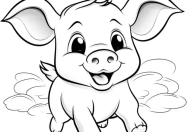 Schweine-Ausmalbilder kostenlos herunterladen