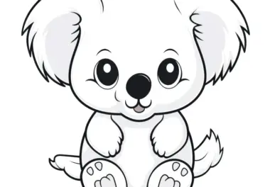 Koalas-Ausmalbilder kostenlos herunterladen