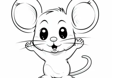 Maus Ausmalbild: Kostenlos zum Herunterladen