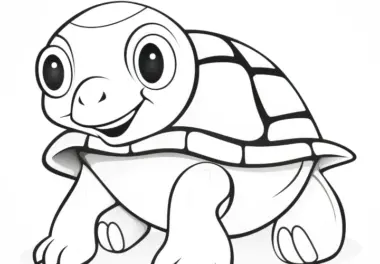 Baby Schildkröte Ausmalbild – Kostenlos downloaden & ausmalen