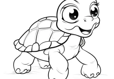 Kleine Schildkröte Ausmalbild – Kostenlos downloaden & ausmalen