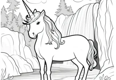 Einhorn: kostenlose Ausmalbilder