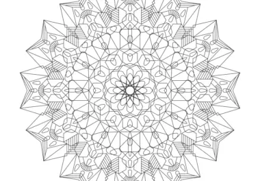 Mandala-Vorlagen mit Ornamenten