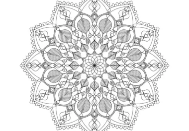 Schöne Strukturen: Mandala-Vorlage mit Ornamenten (Gratis)