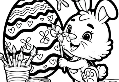 Osterhase: Ausmalbilder & Malvorlagen (kostenlos)