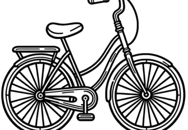 Fahrräder: Ausmalbilder & Malvorlagen