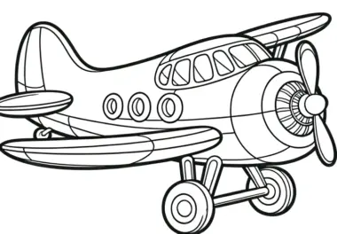 Flugzeuge: Ausmalbilder & Malvorlagen