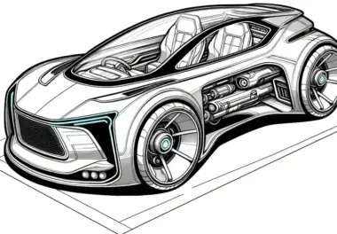 Futuristische Fahrzeuge: Ausmalbilder & Malvorlagen