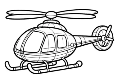 Hubschrauber: Ausmalbilder & Malvorlagen
