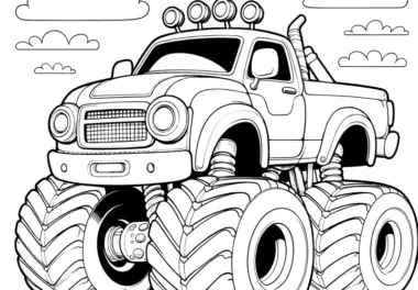 Monstertrucks: Ausmalbilder & Malvorlagen
