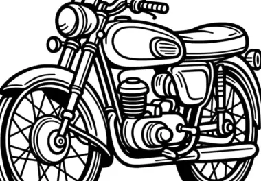 Motorräder: Ausmalbilder & Malvorlagen