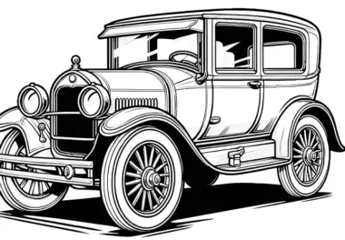 Oldtimer: Ausmalbilder & Malvorlagen
