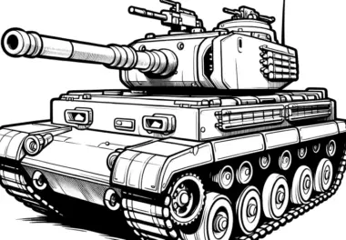 Panzer: Ausmalbilder & Malvorlagen