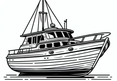 Schiffe & Boote: kostenlose Ausmalbilder