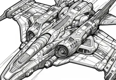 Raumfahrt & Sci-Fi: Ausmalbilder