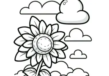 Sonnenblumen: kostenlose Ausmalbilder