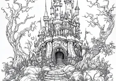 Märchen, Mythen & Fantasy: Landschaften (Malvorlagen)