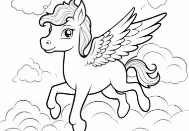 Pegasus: kostenlose Ausmalbilder