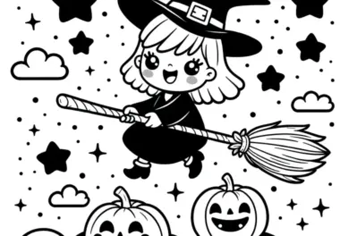 Halloween-Bilder zum Ausmalen (kostenlos)