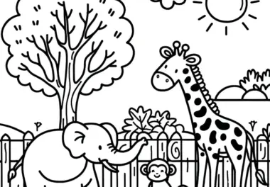 Zoo & Tierpark: kostenlose Ausmalbilder