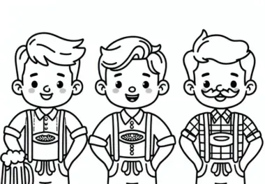 Oktoberfest: kostenlose Ausmalbilder & Malvorlagen