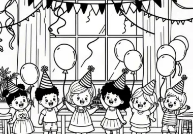 Geburtstag: kostenlose Ausmalbilder & Malvorlagen