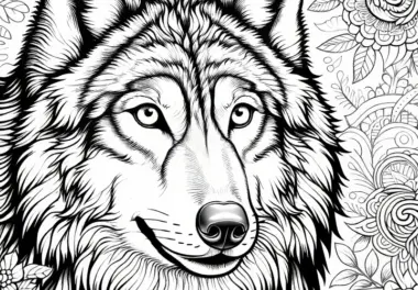 Wolf Malvorlage: Realistisch und kostenlos