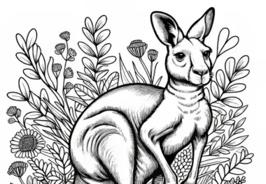 Känguru Malvorlage zum Download: Detailreich und kostenlos
