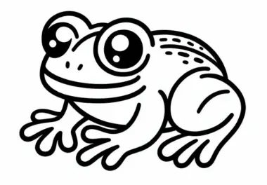 Frosch-Ausmalbild zum Download: Ausmalspaß für Kinder (Kostenlos)
